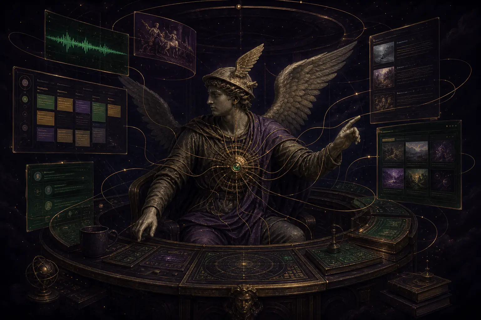 The Agentic OS For Hermes: From Terminal To Mission Control — illustrated hero