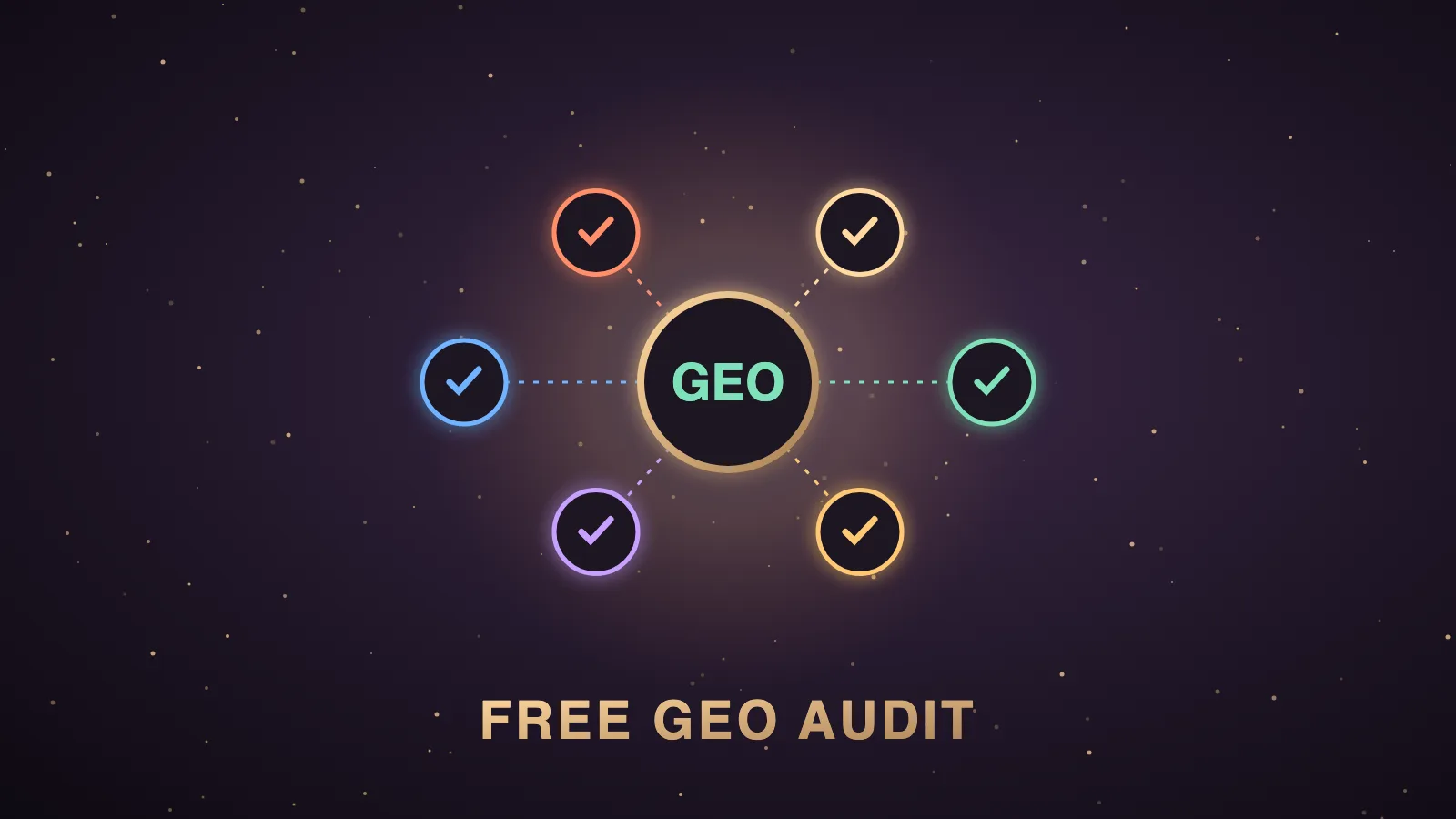 Free GEO Audit: What It Checks, Where GEO Comes From, And How The Models Behind The Engines Score — illustrated hero