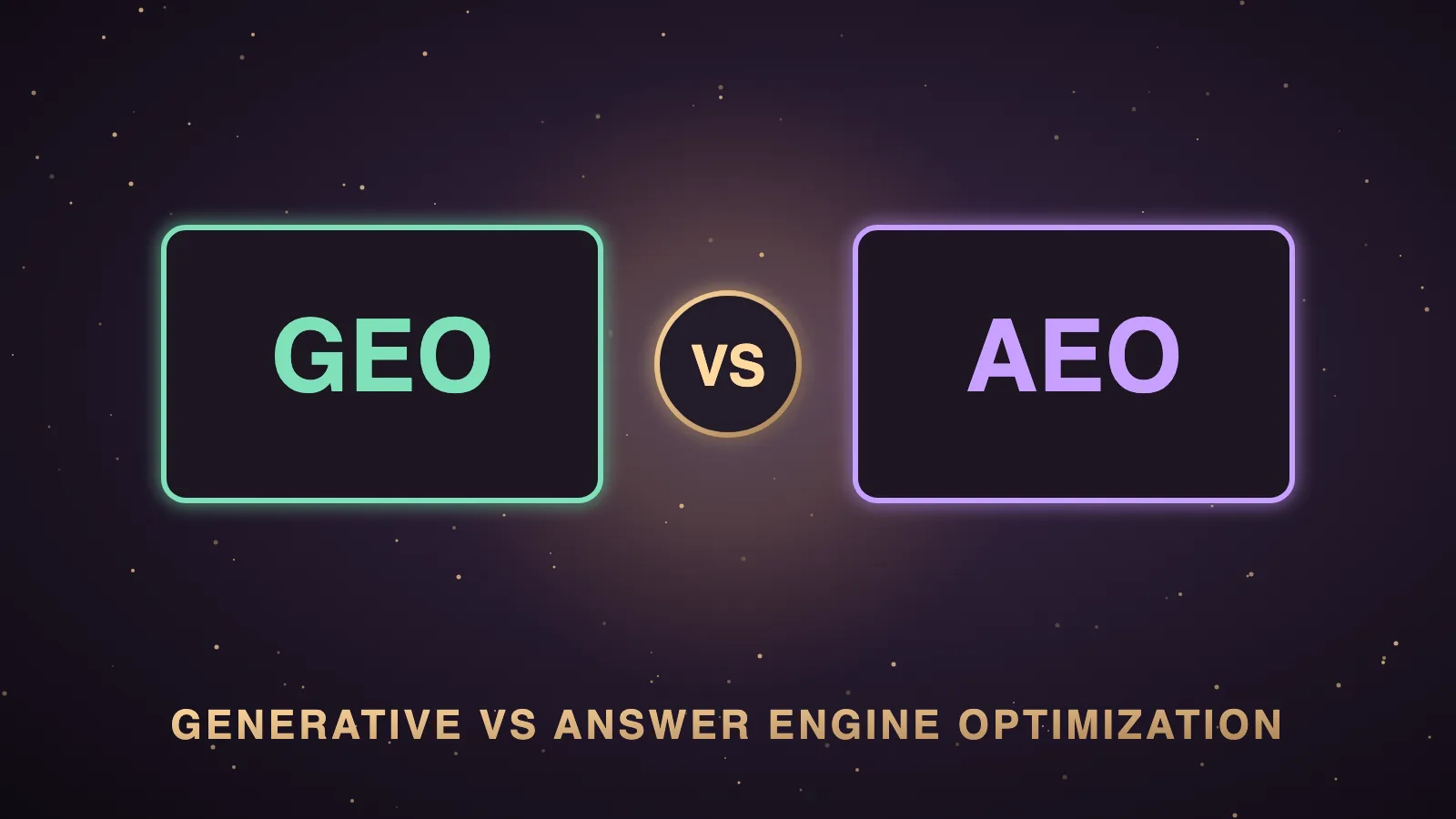 Generative Engine Optimization vs Answer Engine Optimization: The History, The Overlap, And Why The Model Matters More For GEO — illustrated hero