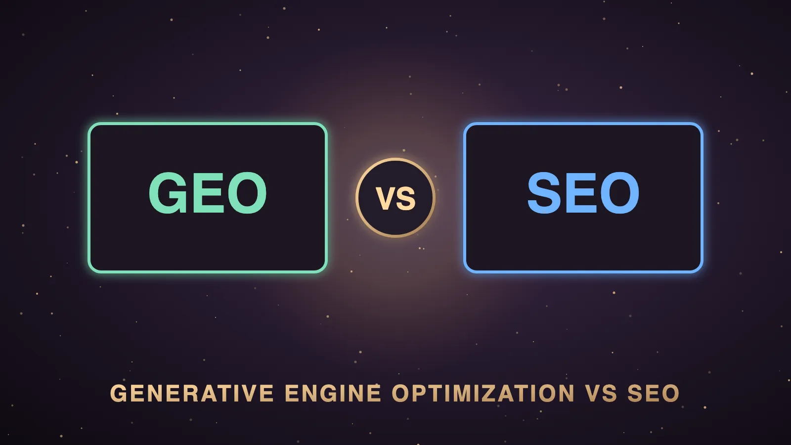 Generative Engine Optimization vs SEO: How They Differ, Why They Depend On Each Other, And The Models Behind The Answers — illustrated hero