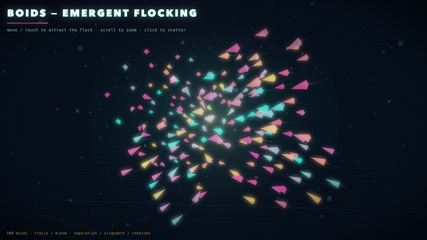 Qwen 3.8 on Boids