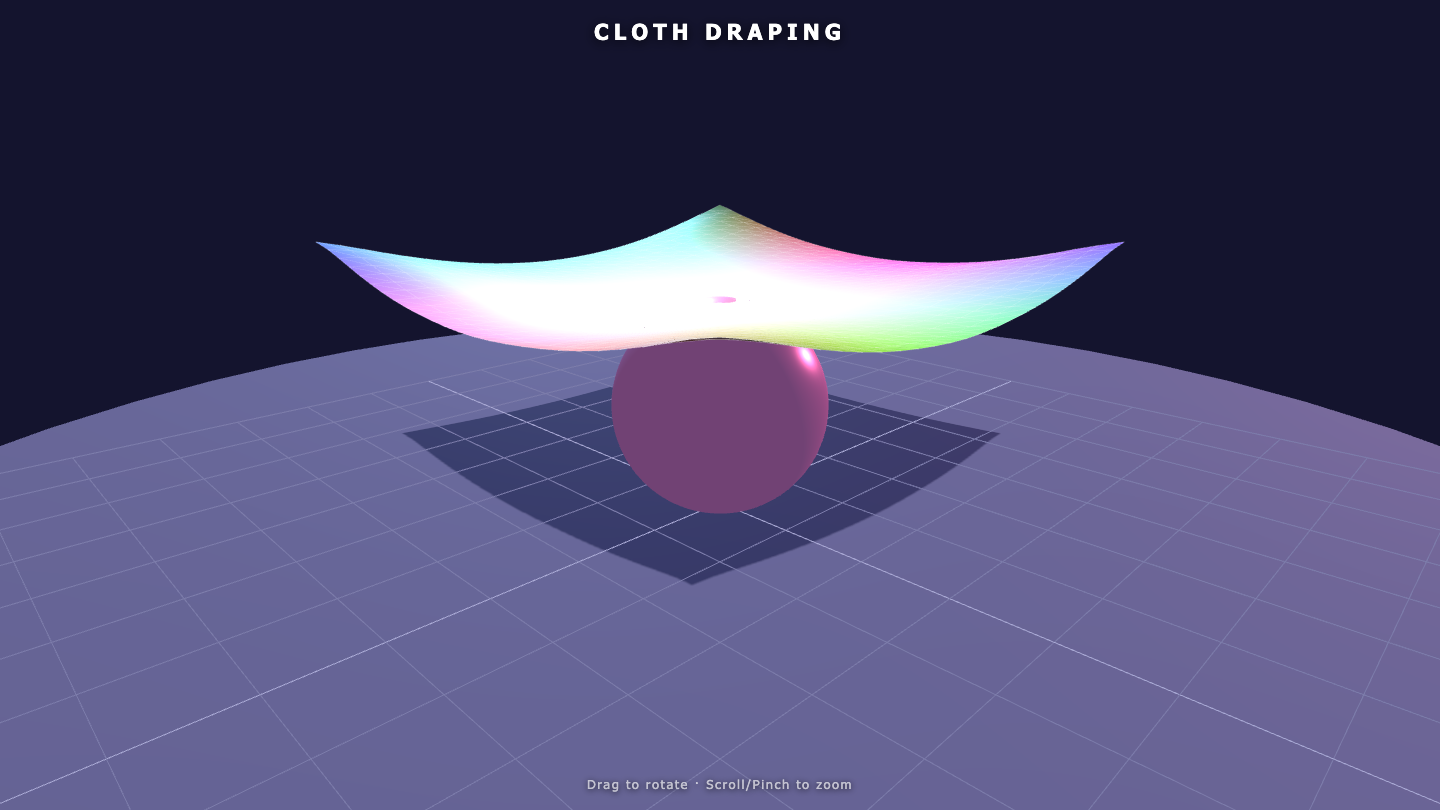 DeepSeek V4 Flash one-shot build of Cloth — GoldieBench AI benchmark screenshot
