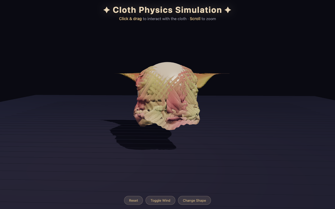 Qwable 5 27B Coder one-shot build of Cloth — GoldieBench AI benchmark screenshot