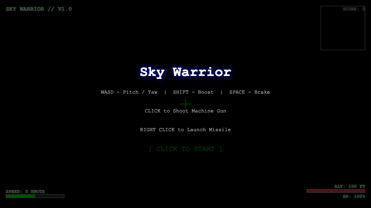 Ornith 1.0 one-shot build of Dogfight — GoldieBench AI benchmark screenshot