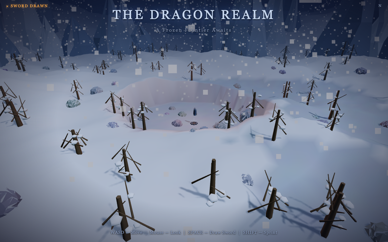 Qwable 5 27B Coder one-shot build of Dragonrealm — GoldieBench AI benchmark screenshot