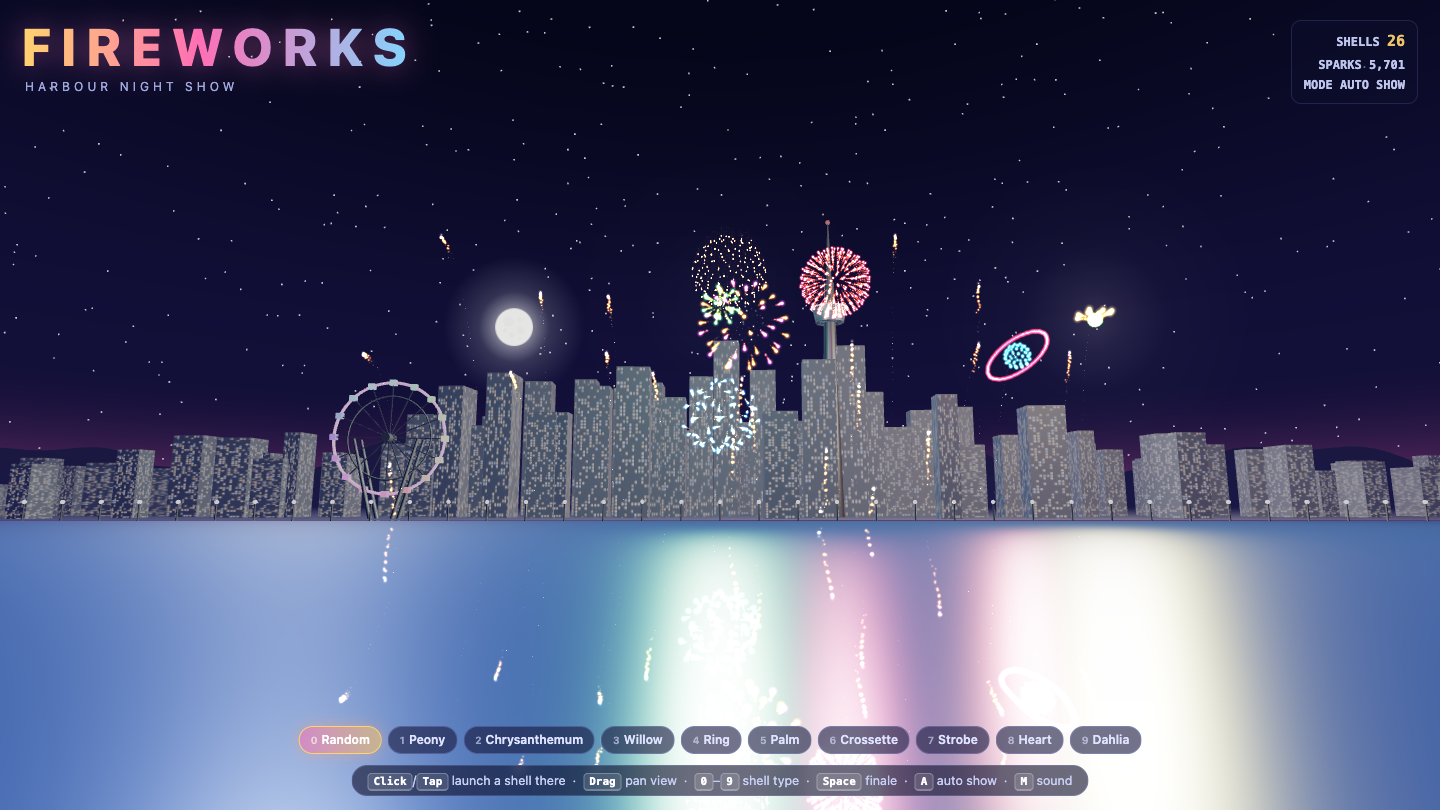 Claude Opus 5.5 one-shot build of Fireworks — GoldieBench AI benchmark screenshot