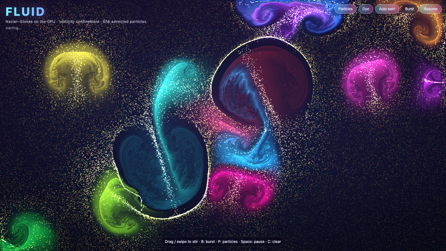 Claude Opus 5.5 one-shot build of Fluid — GoldieBench AI benchmark screenshot