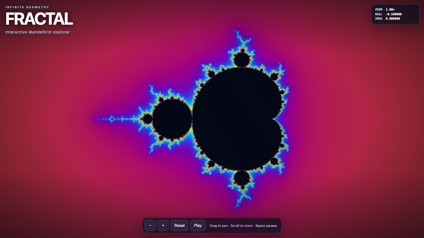 GPT-5.6 Sol one-shot build of Fractal — GoldieBench AI benchmark screenshot