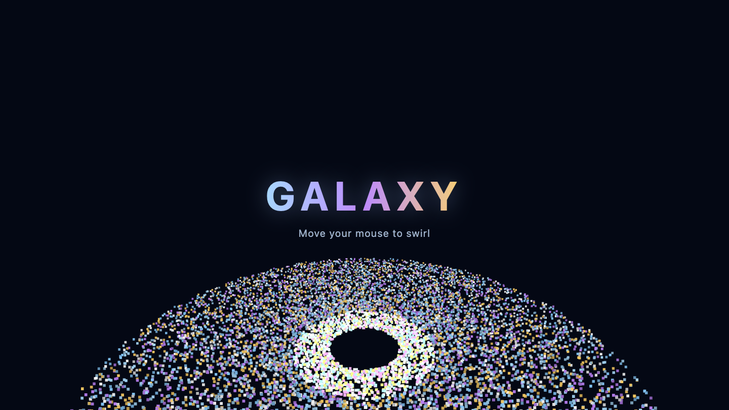 Inkling one-shot build of Galaxy — GoldieBench AI benchmark screenshot