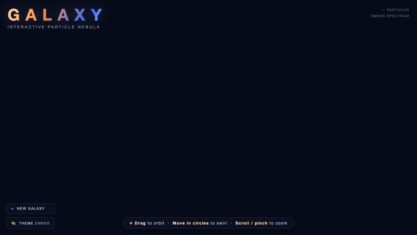 Kimi K3 one-shot build of Galaxy — GoldieBench AI benchmark screenshot