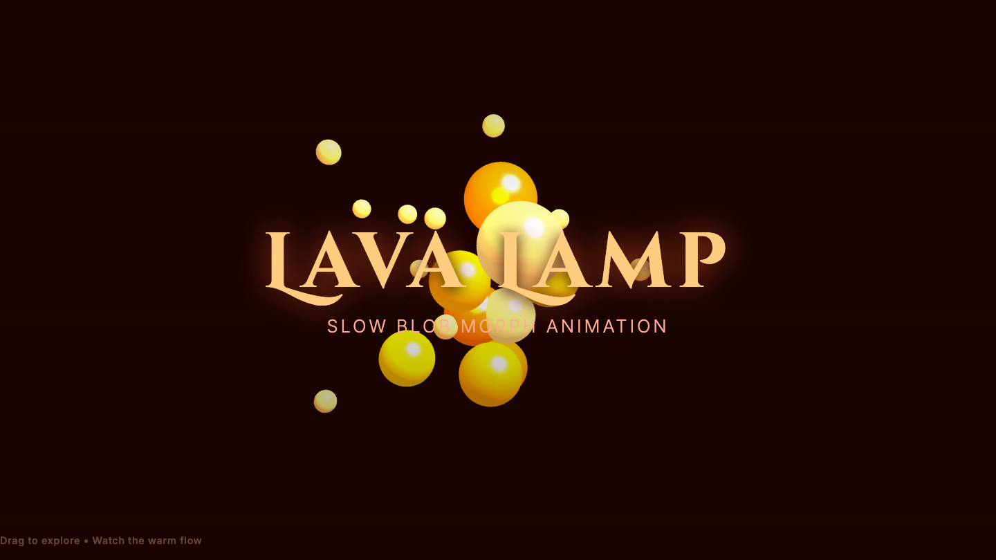 Inkling one-shot build of Lavalamp — GoldieBench AI benchmark screenshot