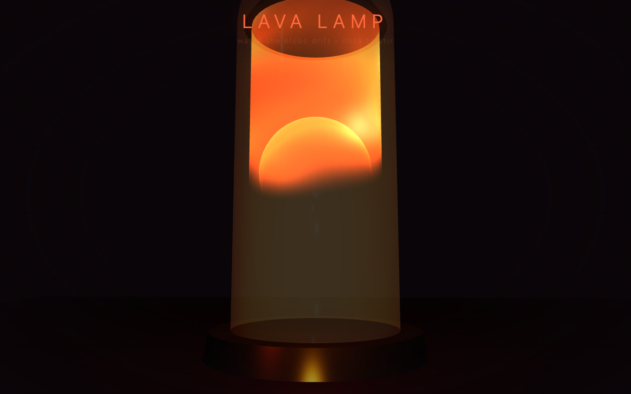 Qwable 5 27B Coder one-shot build of Lavalamp — GoldieBench AI benchmark screenshot