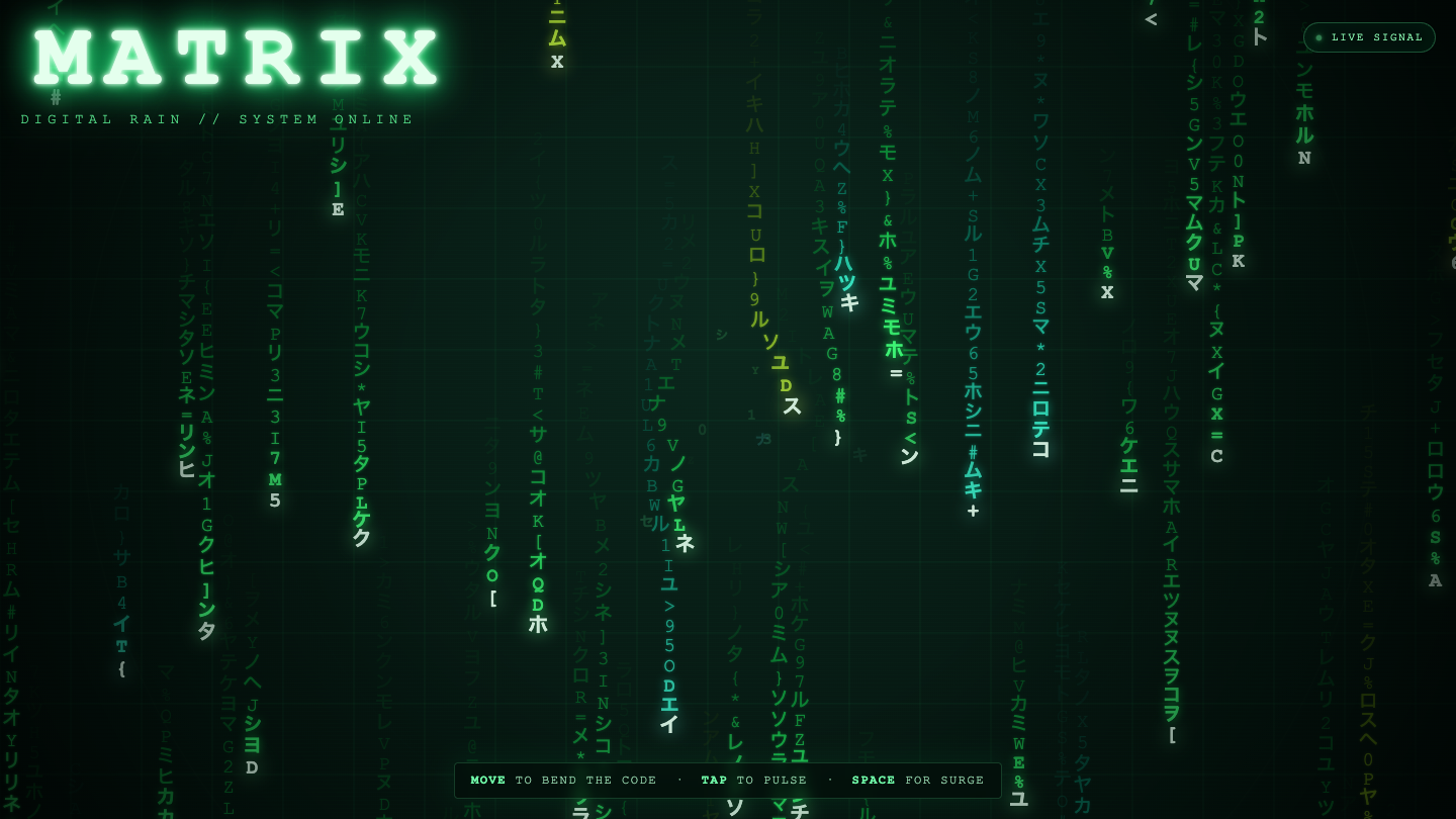 GPT-5.6 Sol one-shot build of Matrix — GoldieBench AI benchmark screenshot