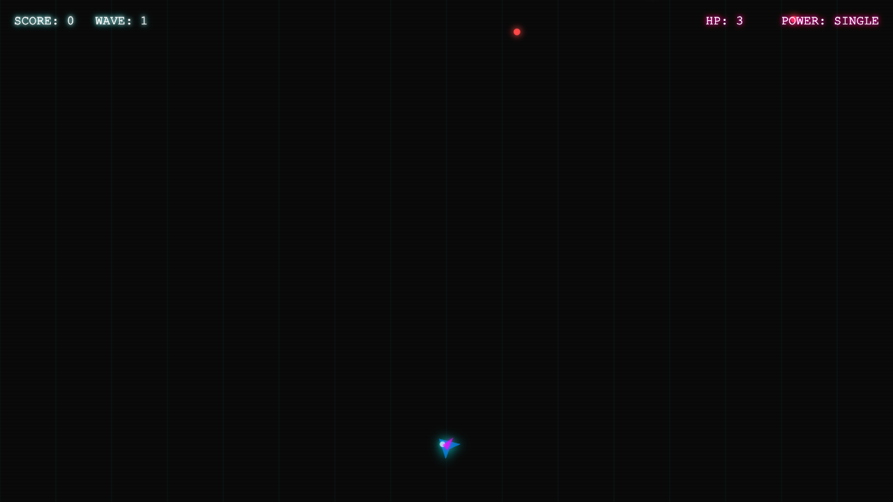 Ornith 1.0 one-shot build of Neonblaster — GoldieBench AI benchmark screenshot