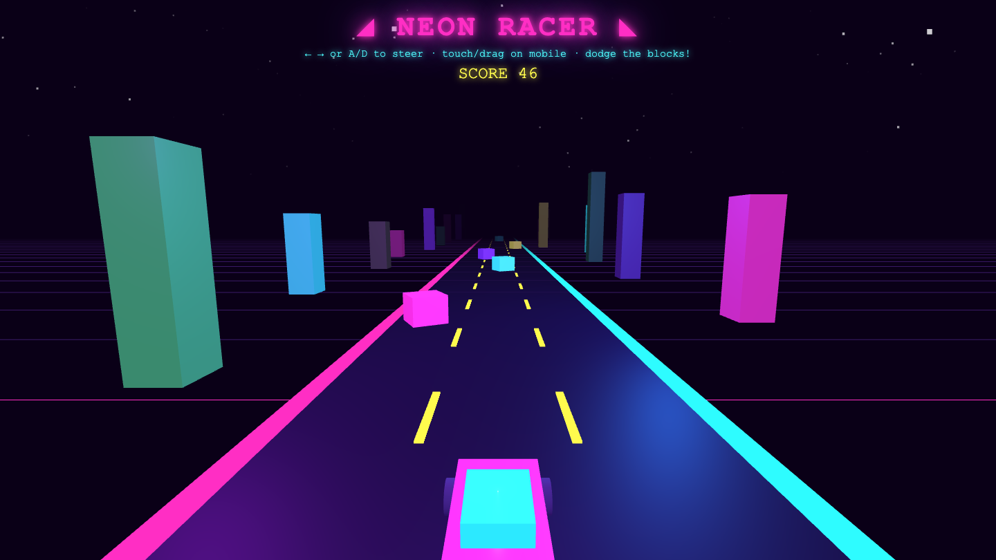 Claude Fable 5 on Neonracer