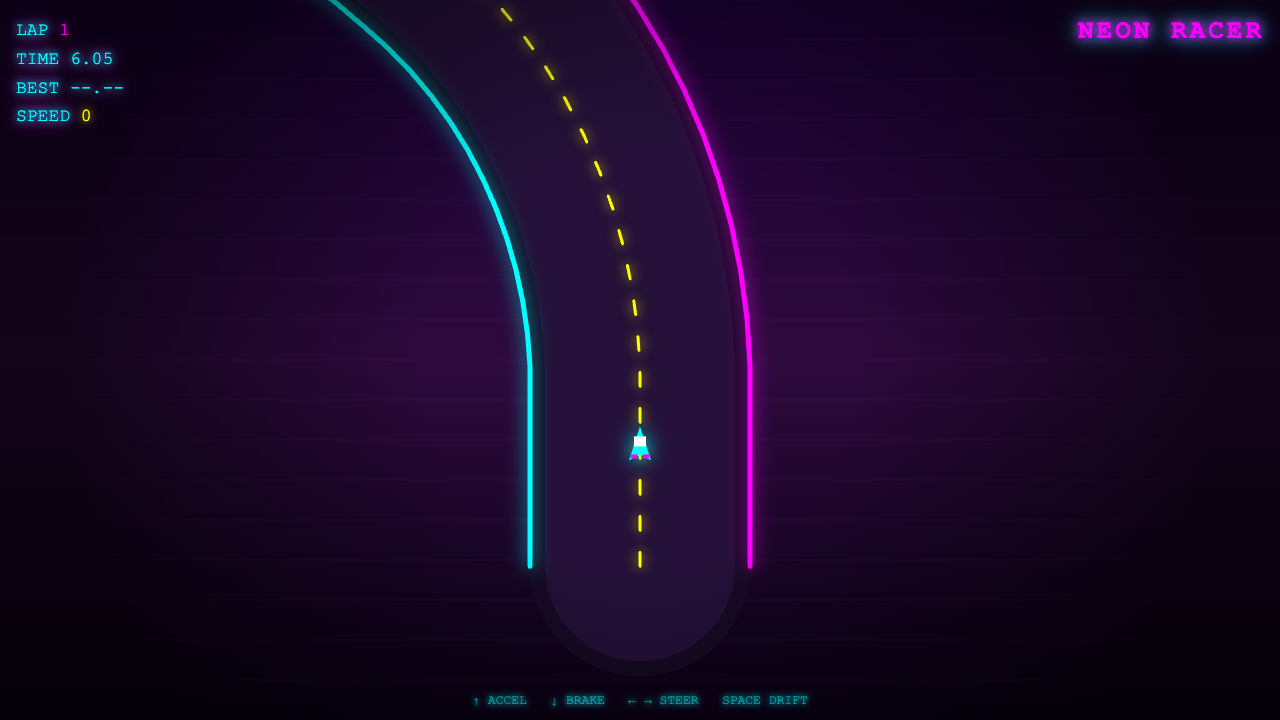 Opus 4.8 on Neonracer