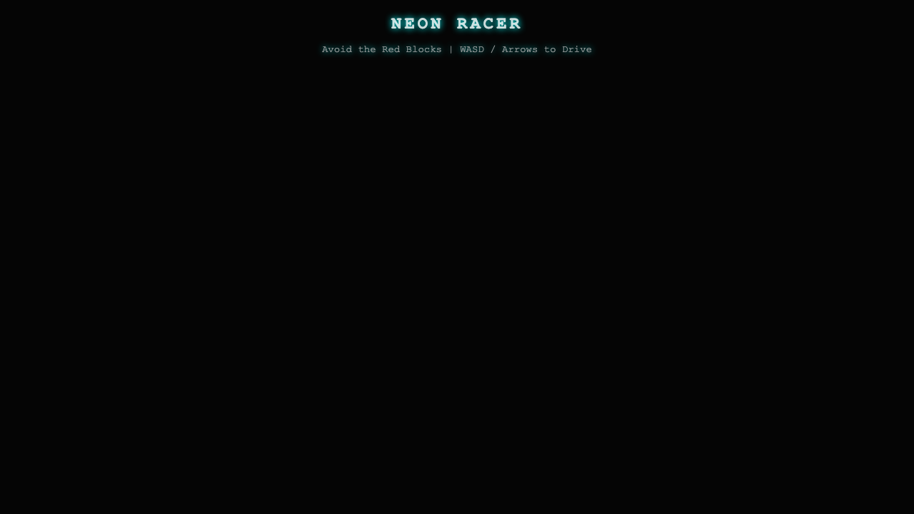 Qwythos 9B one-shot build of Neonracer — GoldieBench AI benchmark screenshot