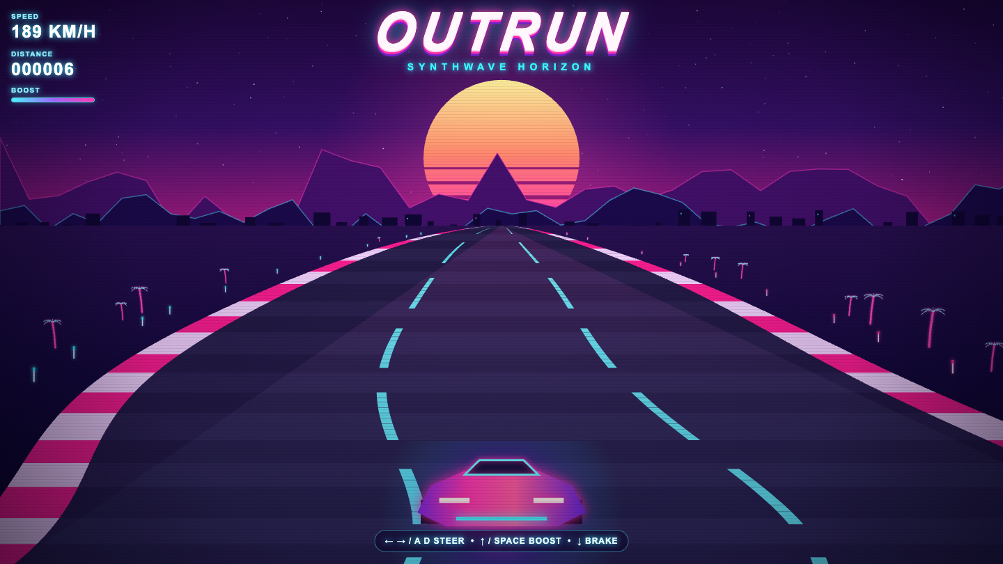 GPT-5.6 Sol one-shot build of Outrun — GoldieBench AI benchmark screenshot