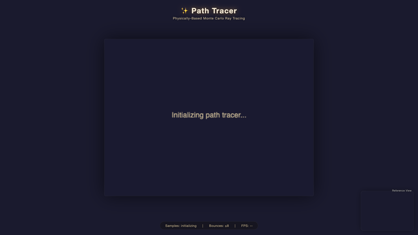 DeepSeek V4 Pro one-shot build of Pathtracer — GoldieBench AI benchmark screenshot