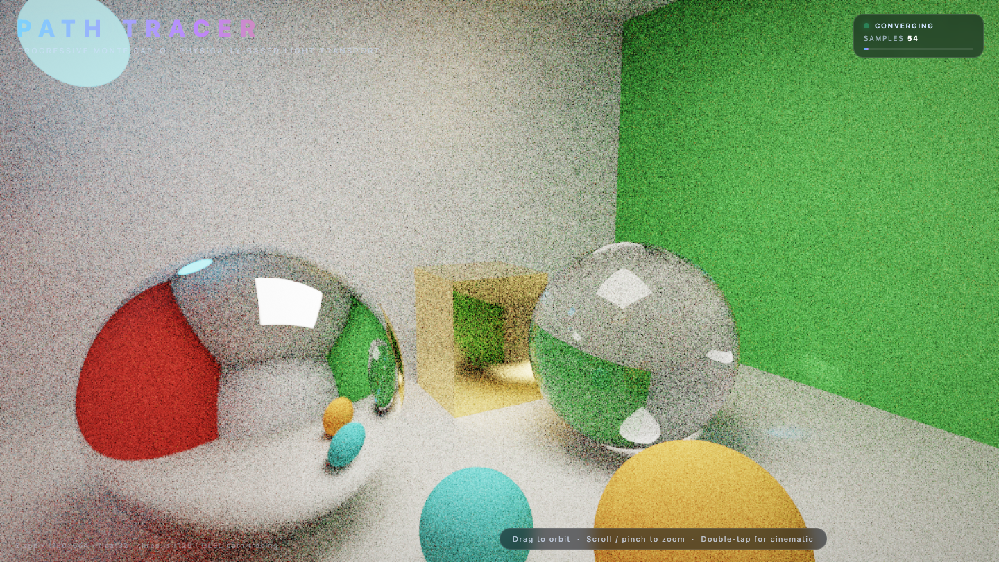 Kimi K3 one-shot build of Pathtracer — GoldieBench AI benchmark screenshot