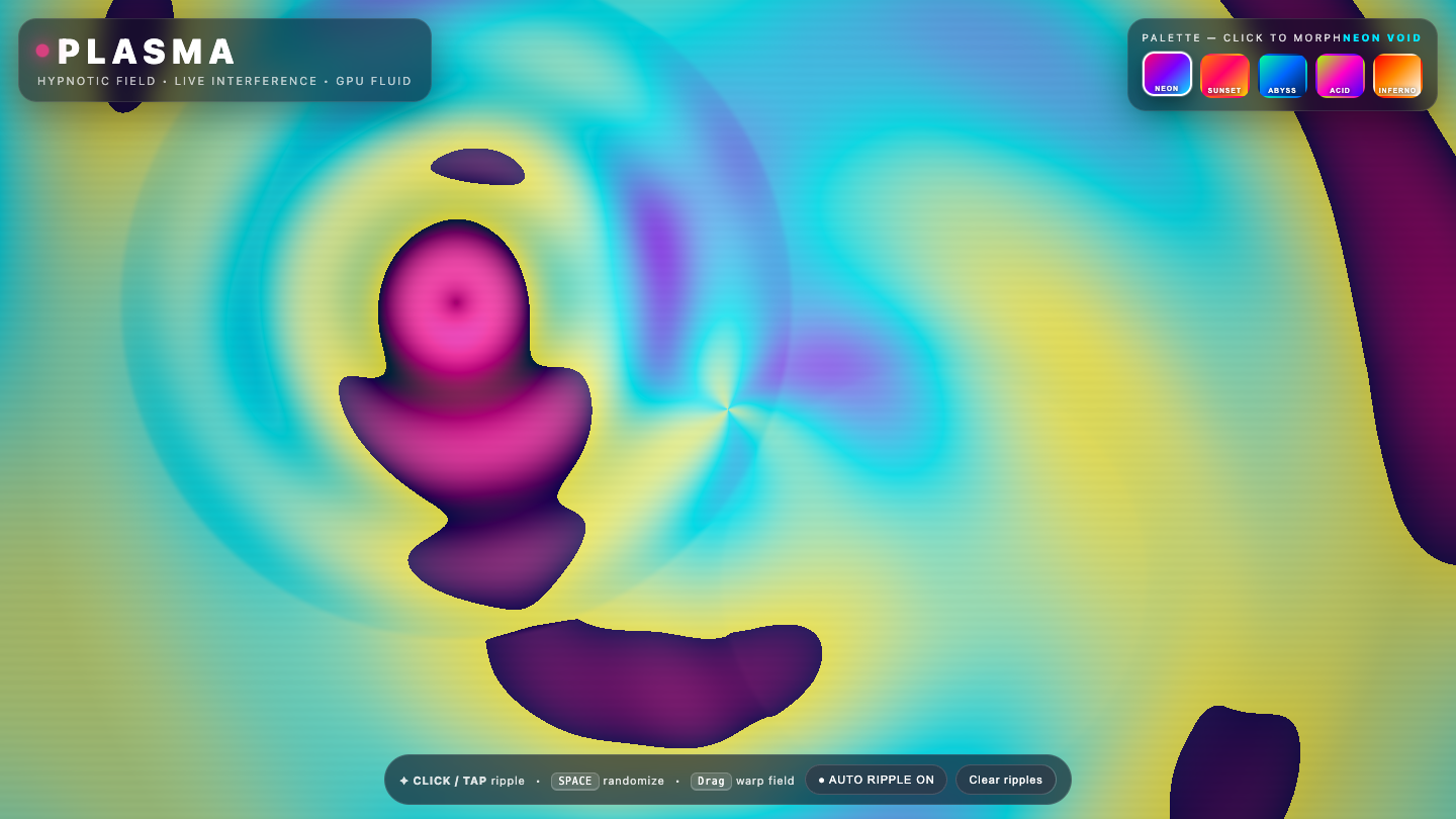 Muse Spark 1.2 one-shot build of Plasma — GoldieBench AI benchmark screenshot