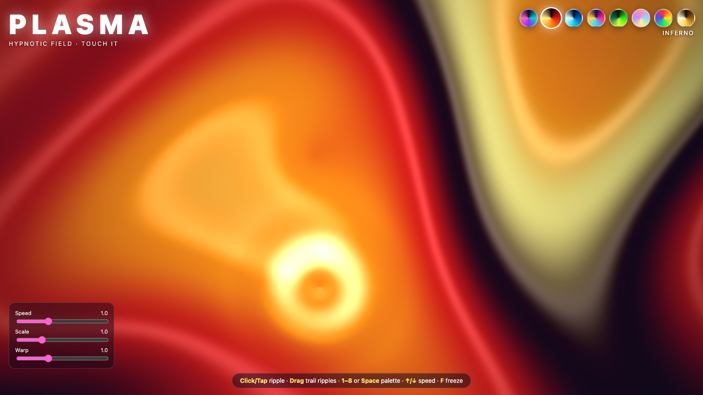 Claude Opus 5.5 one-shot build of Plasma — GoldieBench AI benchmark screenshot