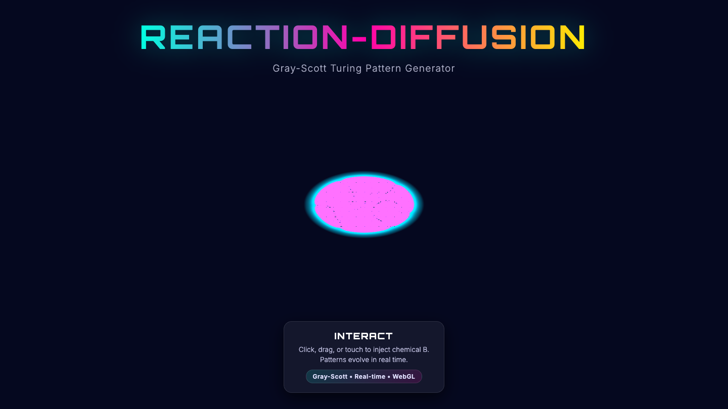 Inkling one-shot build of Reactiondiff — GoldieBench AI benchmark screenshot