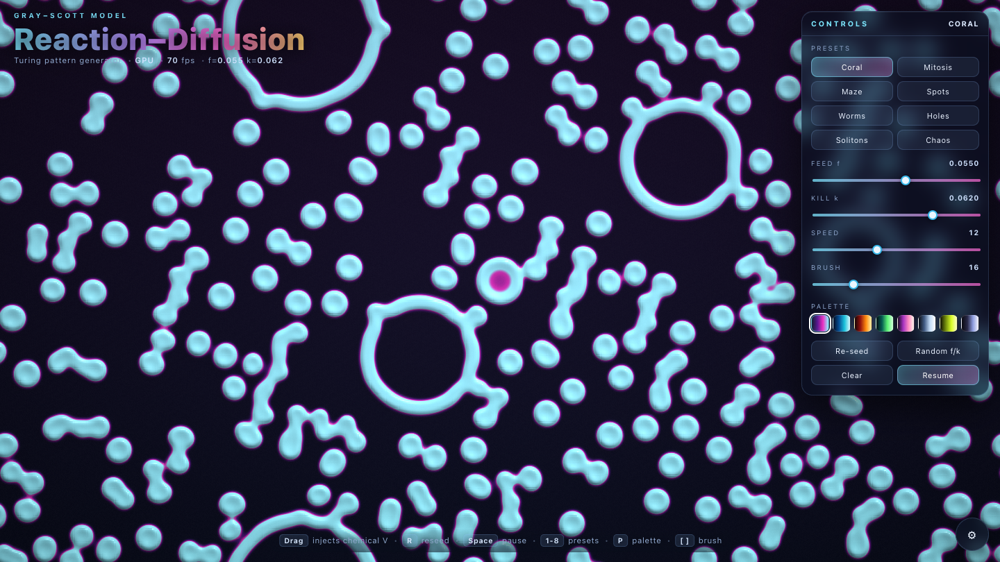 MiMo-V2.6 Pro one-shot build of Reactiondiff — GoldieBench AI benchmark screenshot