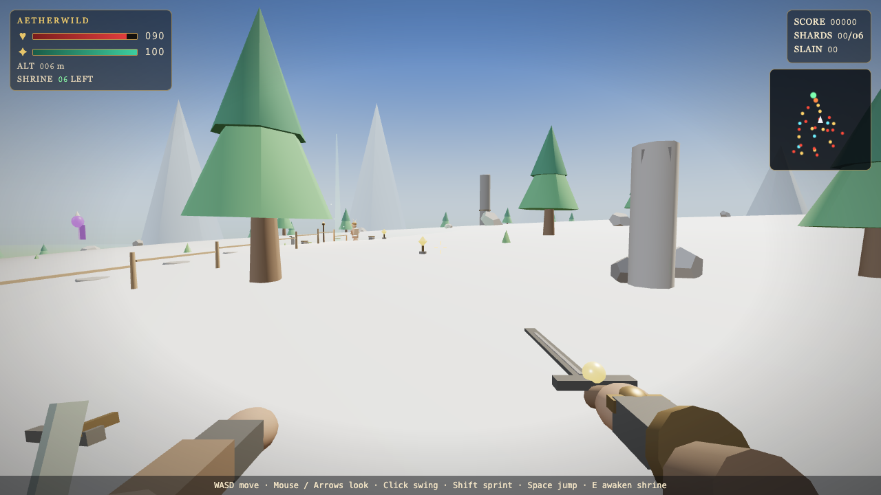 Grok 4.7 one-shot build of Skyrim — GoldieBench AI benchmark screenshot