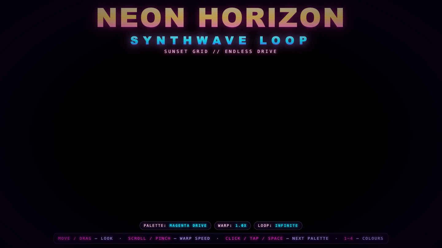 MiMo-V2.6 Pro one-shot build of Synthwave — GoldieBench AI benchmark screenshot