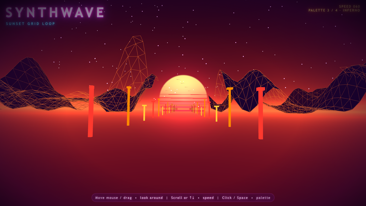Claude Opus 5 on Synthwave