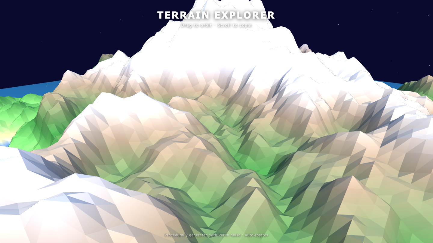 DeepSeek V4 Flash one-shot build of Terrain — GoldieBench AI benchmark screenshot