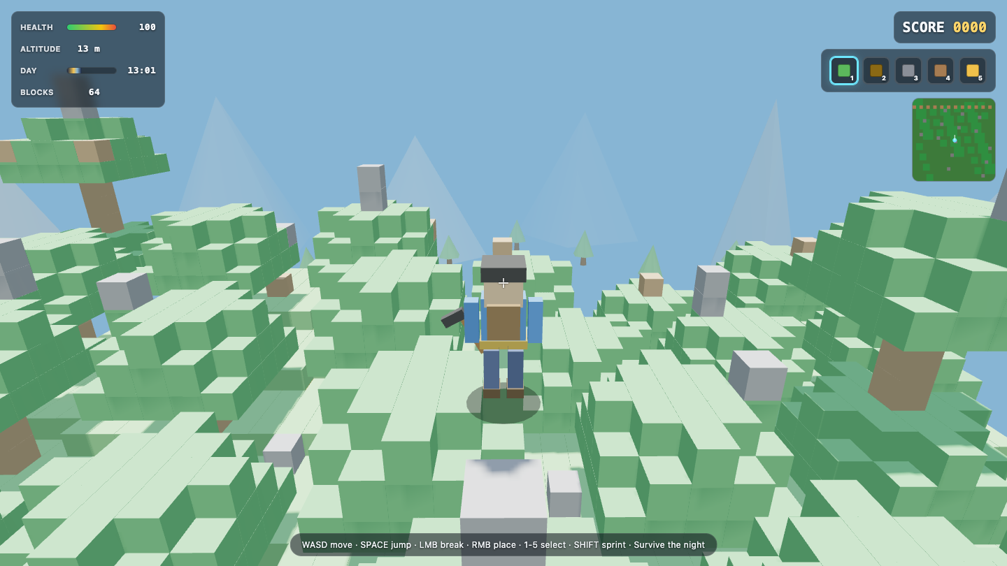 Grok 4.5 on Voxelcraft