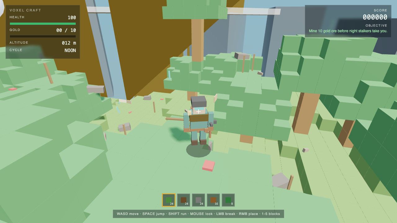 Grok 4.6 on Voxelcraft