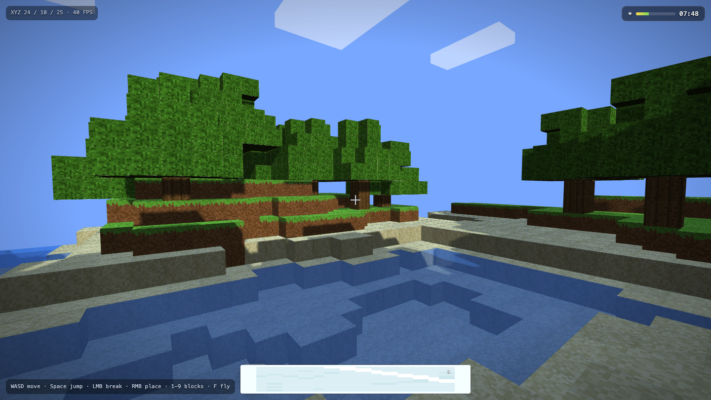 Kimi K3 on Voxelcraft