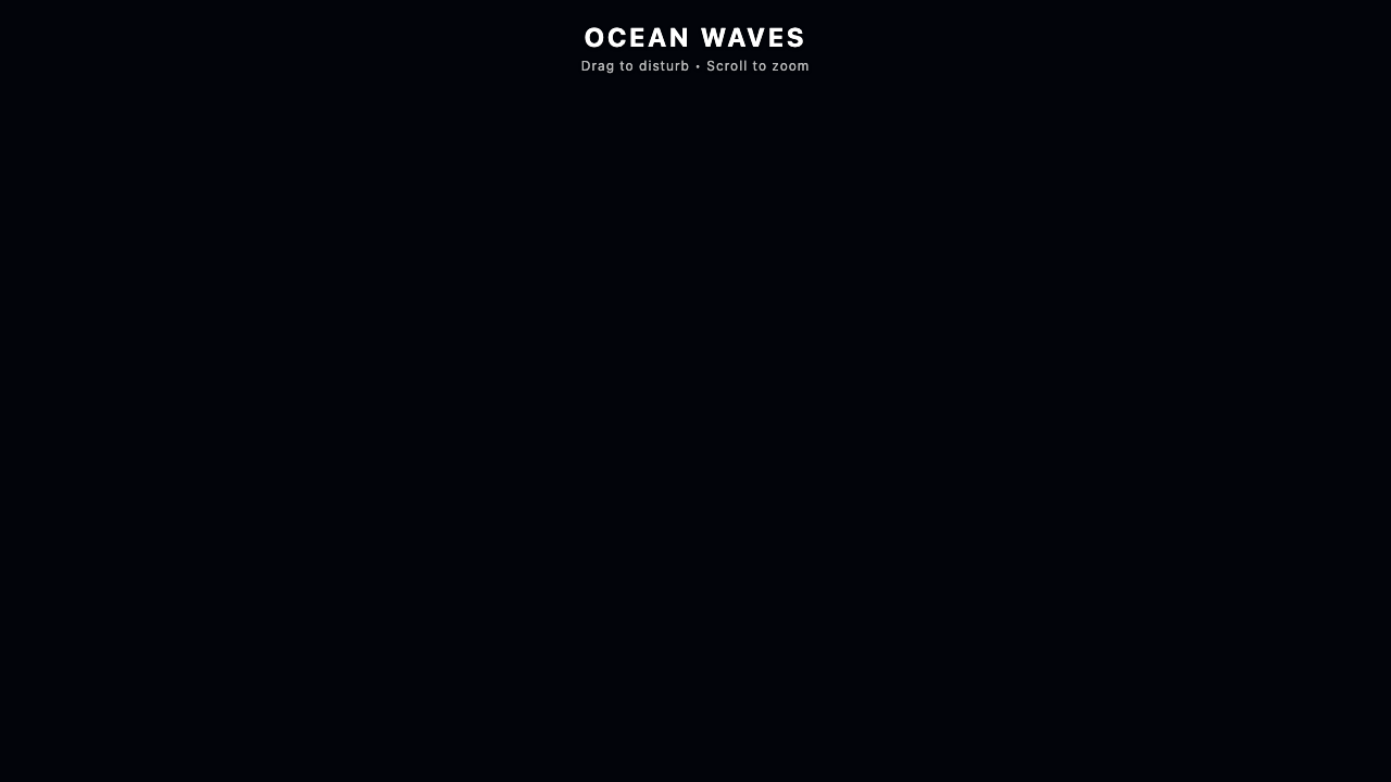 Qwythos 9B one-shot build of Waves — GoldieBench AI benchmark screenshot