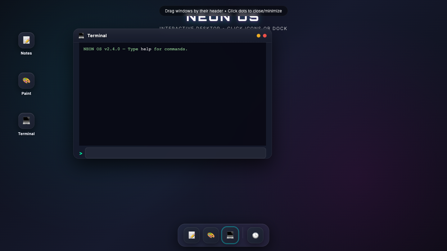 Inkling one-shot build of Webos — GoldieBench AI benchmark screenshot