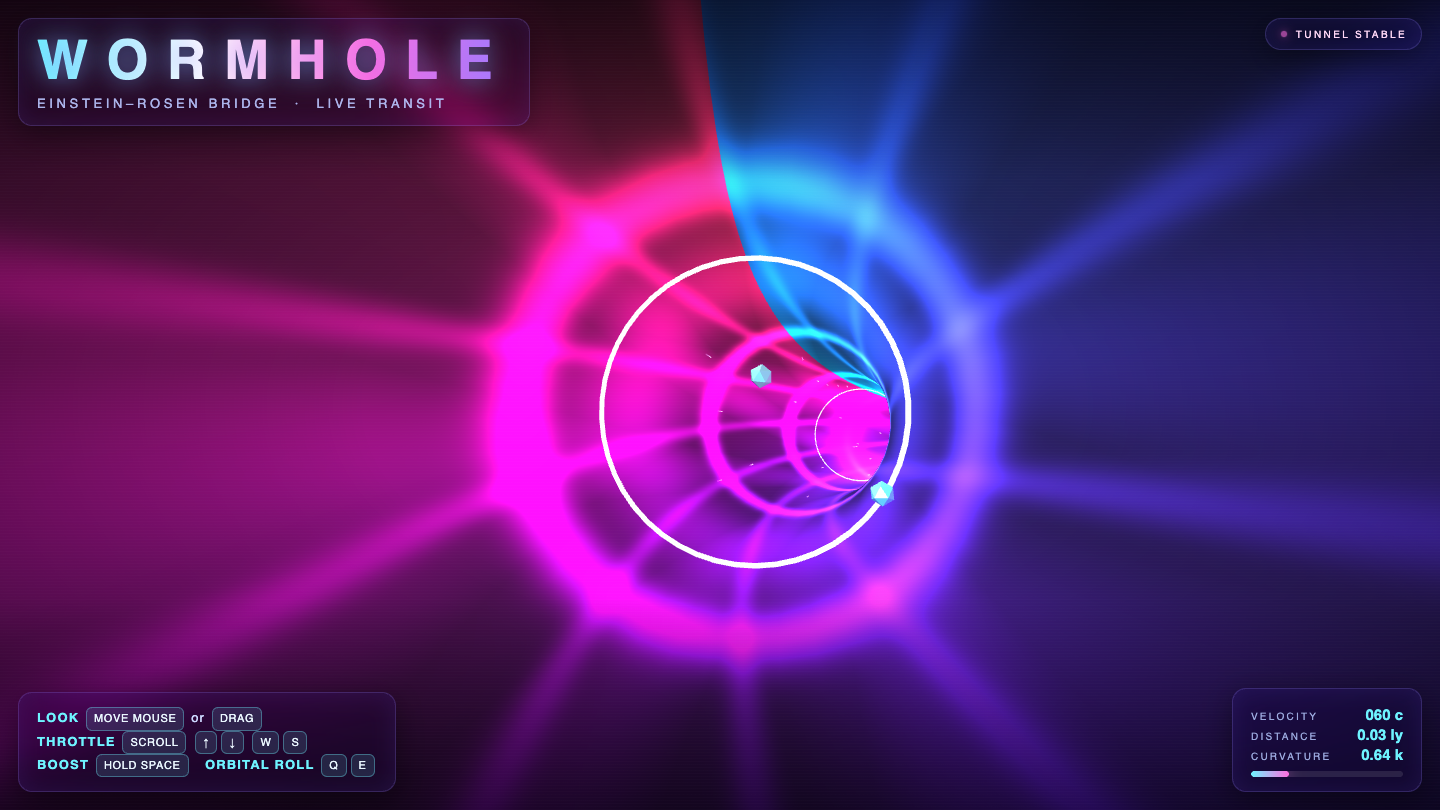 MiMo-V2.6 Pro one-shot build of Wormhole — GoldieBench AI benchmark screenshot