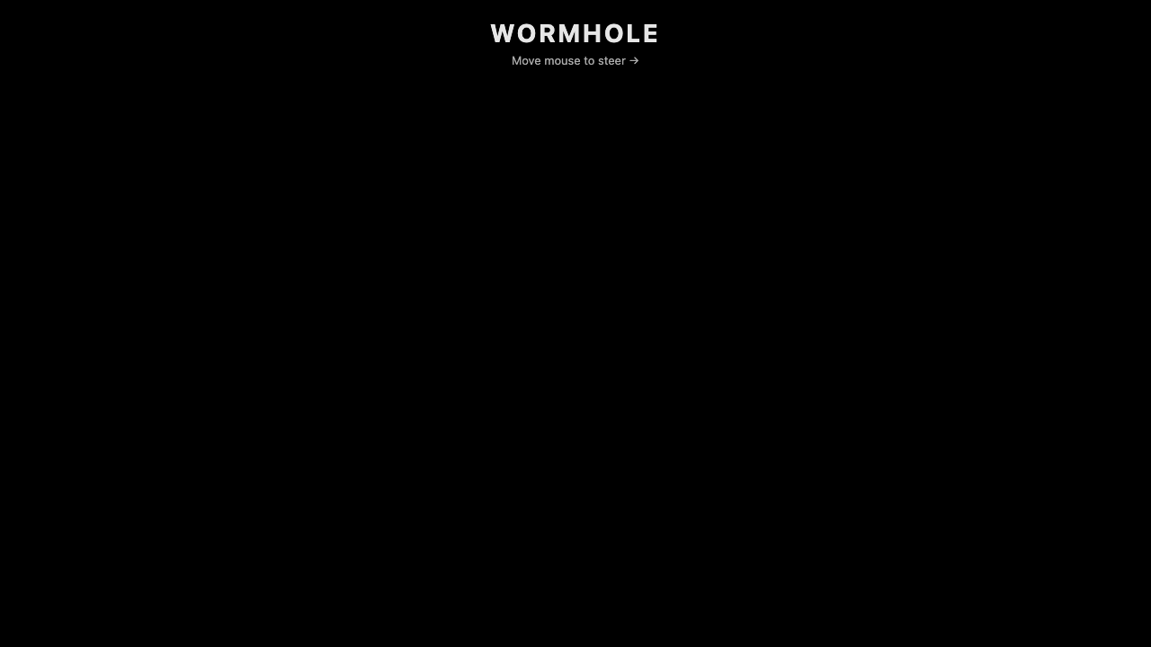 Qwythos 9B one-shot build of Wormhole — GoldieBench AI benchmark screenshot